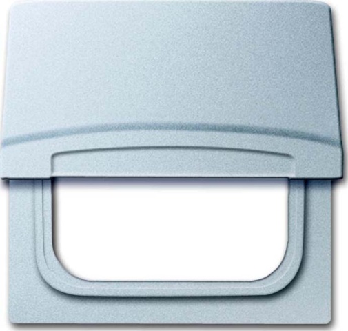 Busch-Jaeger intermediate ring w. hinged cover aluminium silver 2118 GK-33 NEW