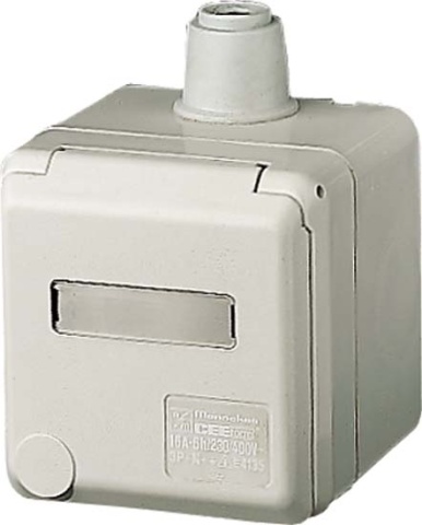 Enchufe de pared Mennekes Cepex 16A,5p,6h,400V,IP44 4135 NUEVO