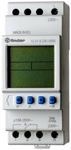 Finder timer 1W,16A,230V,B=35,8mm 12.21.8.230.0000 NIEUW