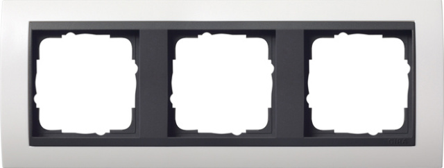 Gira cover frame 3-gang pure white Event 0213808 NEW