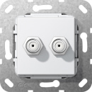 Gira UP support ring, 2-gang SAT F-socket rws 565103 NEW