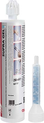 Cellpack 2-comp. gel su base siliconica Kartu/m.mixer SUPRAGEL/250ml/K+M NUOVO