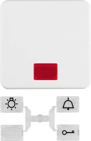 Berker rocker pws/gl con 5 lentes cerradas 155309 NUEVO