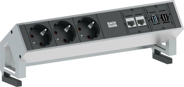 Bachmann stekkerdoos 3xprotection 1xUSB 902.302 NIEUW