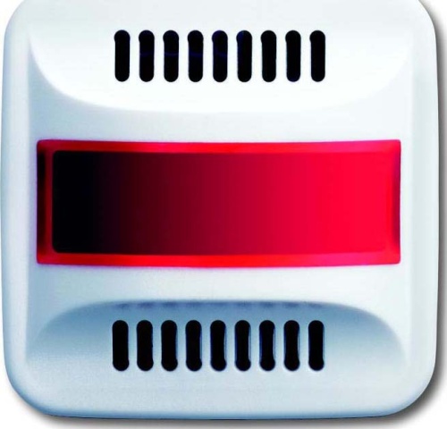 Busch-Jaeger Central plate aws red+neutral dome 1573 C-214 NEW