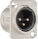 Gira XLR Flanschstecker 3-Pol D- Einsätze 003700 NEU
