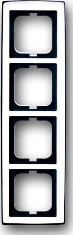 Busch-Jaeger frame 4-voudig chroom glans 1724-80G NIEUW