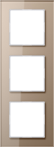 Marco de cristal Jung 3gang champ horizontal/vertical AC 583 GL CH NUEVO