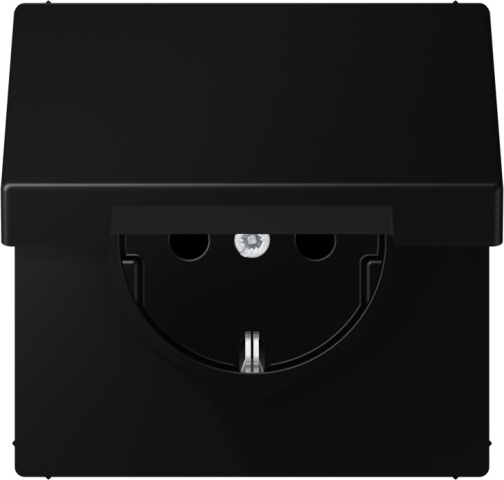 Jung SCHUKO socket outlet w.hinged cover LS1520BFKLSWM NEW
