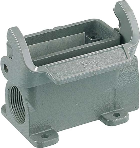 Boîtier de socle Harting 2 sorties de câble 19200100290 NOUVEAU