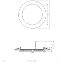 EVN Lichttechnik Panel LED empotrado 15W 350mA 3000K LPR 173 502 NUEVO
