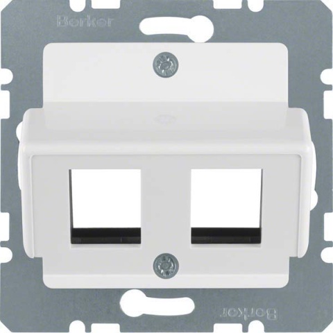 Berker central plate pws f.Krone Modular-Jack 146409 NEW