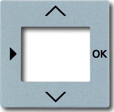 Busch-Jaeger Zentralscheibe alu/sil f.Timer-Bedienelem. 6435-83 NEU