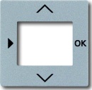 Busch-Jaeger Zentralscheibe alu/sil f.Timer-Bedienelem....