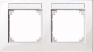 Merten M-PLAN frame 2f. inscribable, horizontal 514219 NEW