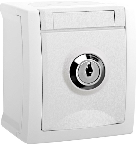 HHG socket outlet lockable no.2 FR-AP ws 90591142-EN NEW