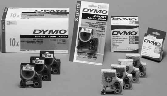 NWL D1 writing tape 19mm/7m black on transp. 45800 NEW