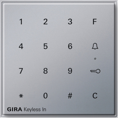 Gira Codeklavier alu Keyless In 260565 NIEUW