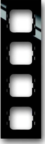 Busch-Jaeger telaio 4-fold nero 1724-281 NUOVO