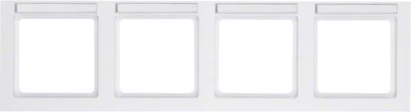 Berker frame 4f. horizontaal. B.field Q.3, pw. fluweel 10246099 NEW