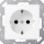 Jung SCHUKO socket outlet with contact protection A1520BFKIWWM NEW