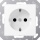 Jung SCHUKO socket outlet with contact protection A1520BFKIWWM NEW
