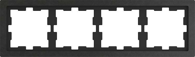 Merten D-Life stone frame, 4-gang, polished slate NEW