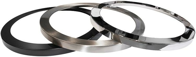 Brumberg Bague frontale pour 12207..., chromée, ronde NOUVELLE