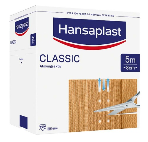 W.Söhngen Plaster do ran Hansaplast CLASSIC 5 m x 8 cm NOWOŚĆ