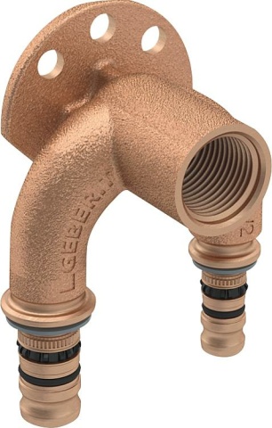 Geberit Mepla dubbele aansluithoek 90° 20mm-DN15(1/2"")-16mm L:52mm NIEUW