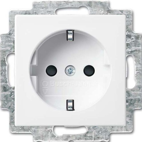 Busch-Jaeger SCHUKO socket outlet insert alpine white 20 EURB-914 NEW