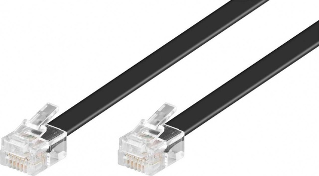 Wentronic Cable de conexión RJ12 3m,sw,St/St 50321 NUEVO