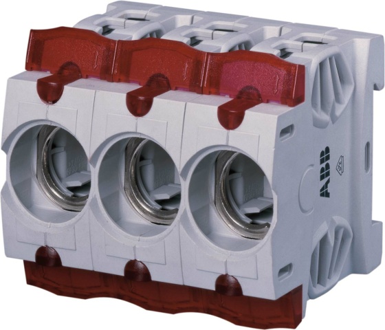 ABB Stotz S&J Fuse base D02, 63A, 3p ISS63/3 NEW