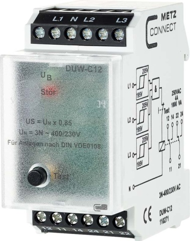 Metz Connect Monitorización de red DUW-C12 3x230V NUEVO