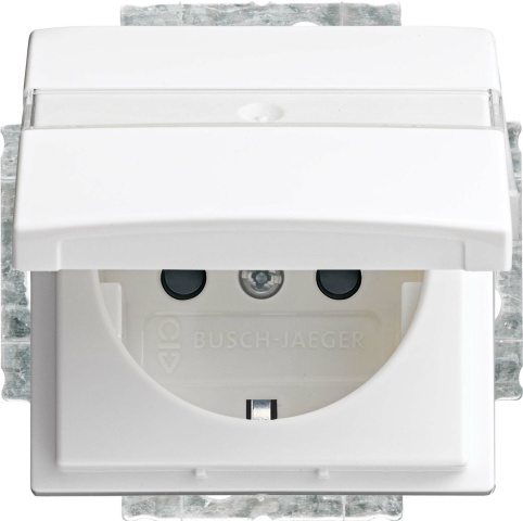 Busch-Jaeger SCHUKO socket outlet insert alpine white 20 EUKB-914 NEW