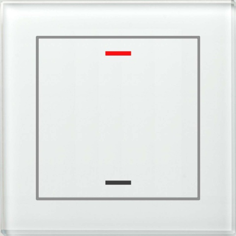 MDT technologies Glastaster II Light 1-fach RGBW, weiß, neutral BE-GTL10W.01 NEU