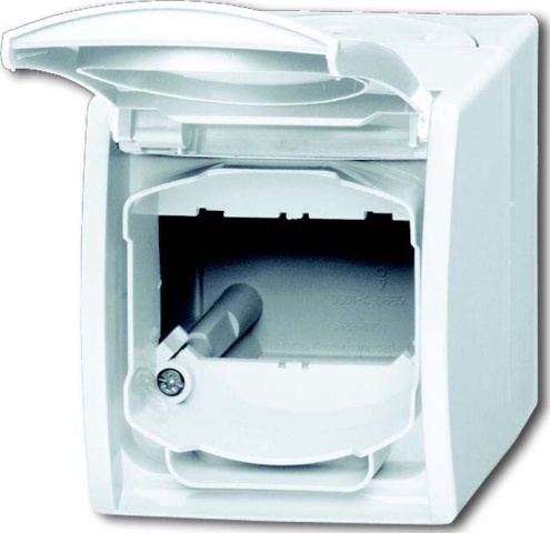 Busch-Jaeger Gehäuse aws f.Kom.Steckverbinder 1758 WN-54 NEU