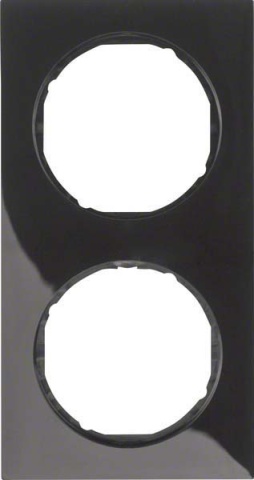 Berker Rahmen sw/gl 2fach 10122245 NEU