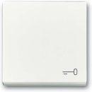 Busch-Jaeger Wippe mit Aufdruck studioweiß 2520...