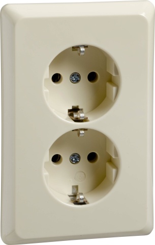 Toma de corriente Elso UP20 de 2 pliegues planos 515400 NUEVO