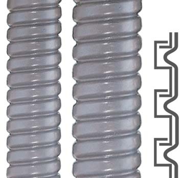 Flexa Metallschutzschlauch flüssigkeitsdicht SPR-PVC-AS AD21/10gr NEU