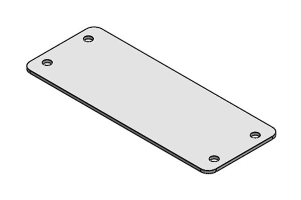 Icotek plaque dobturation métal galvanisé BPM 24 NOUVEAU