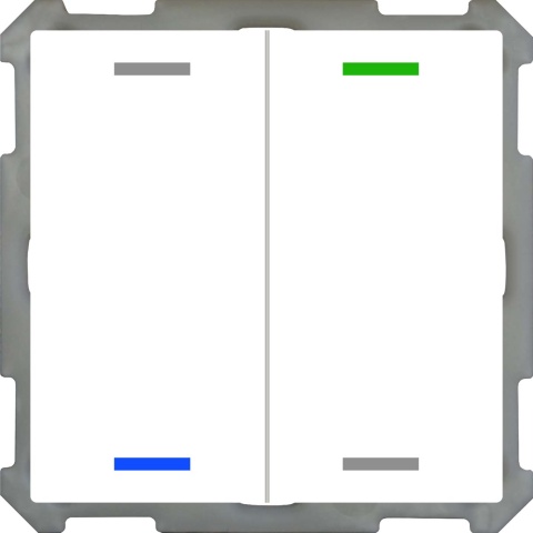MDT technologies Taster Light 63 2-fach RGBW,Studiows,glä BE-TAL6302.01 NEU