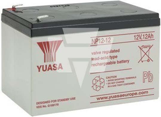 Hückmann Bleiakku 12V 12Ah Yuasa NP12-12 108373 NEU