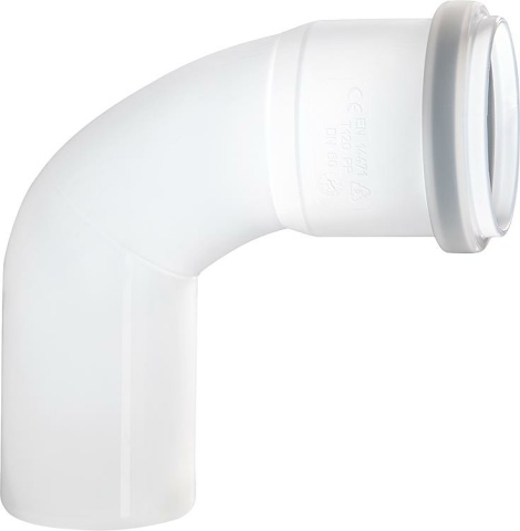 Wolf plastic flue gas elbow Wolf, DN60 single-walled 87 degrees 2651905 NEW