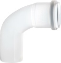 Wolf plastic flue gas elbow Wolf, DN110 single-walled 87...