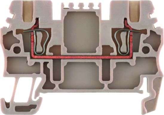 Weidmüller Durchgangsreihenklemme dunkelbeige ZDU 1.5 NEU