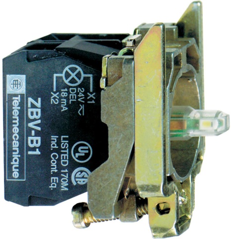 Schneider Electric Hilfsschalterblock 1S m.LED-Mod,ws 24V ZB4BW0B11 NEU