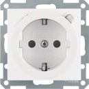 Berker SCHUKO socket outlet pws/gl w.FI-protection...