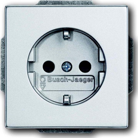 Busch-Jaeger Insert de prise alusi Schuko 2P+E 16A 250V 20 EUC-83 NOUVEAU